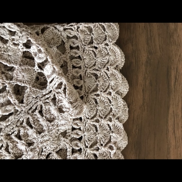 Silk and linen crochet lace sweater XS/S - Picture 14 of 16